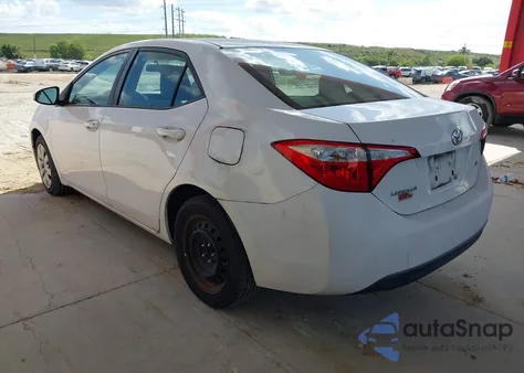 2016 Toyota Corolla Le z USA, uszkodzony, nr VIN 2T1BURHE4GC623039